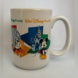 Vintage Disney “Grandma” Coffee Mug 4 Parks 1 World Pluto Daffy Mickey Goofy